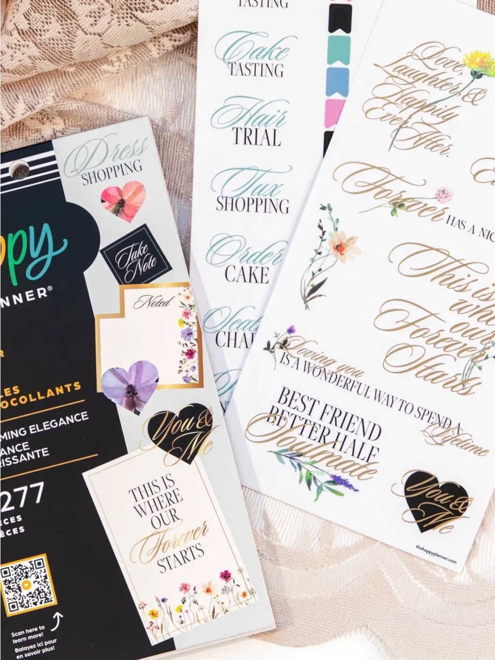 NWT-Happy Planner Blooming Elegance VALUE PACK STICKERS - BIG